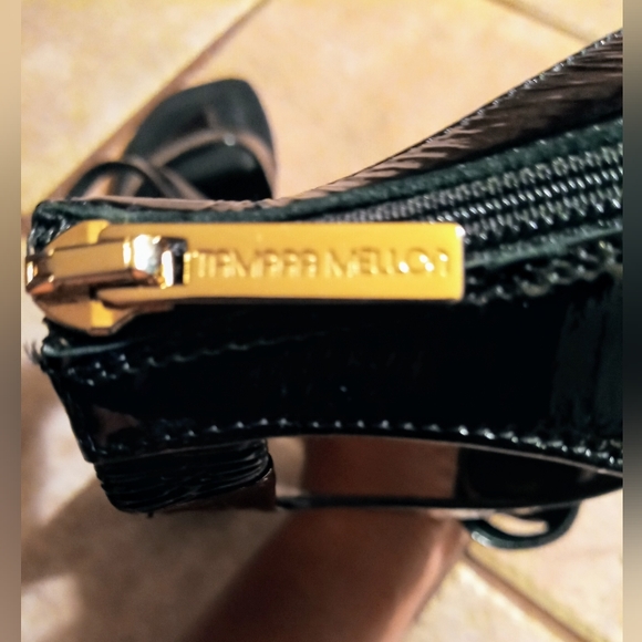 Tamara Mellon Black Patent Leather Gladiator Sandals - Picture 7 of 9